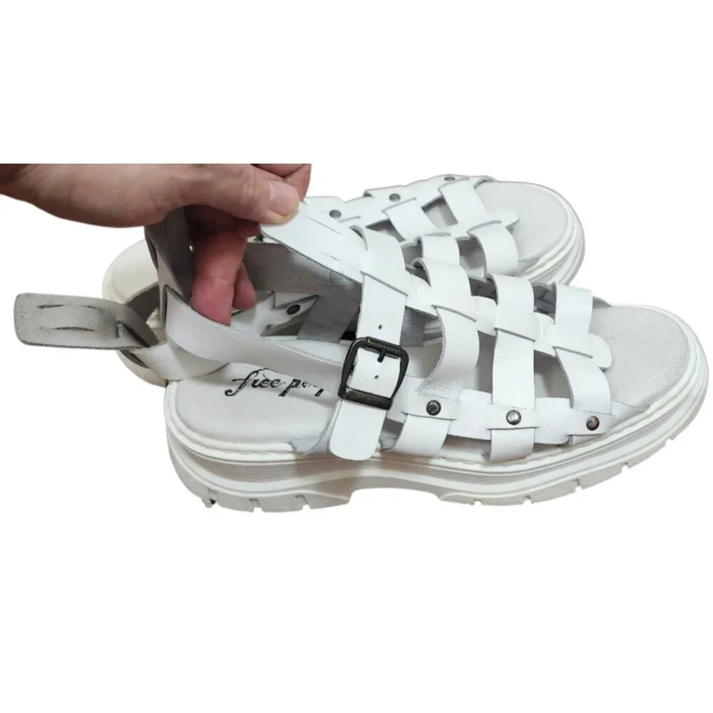 Free People Gia Gladiator Sandals Size EU 38/US 7.5 MSRP: $198 Leather